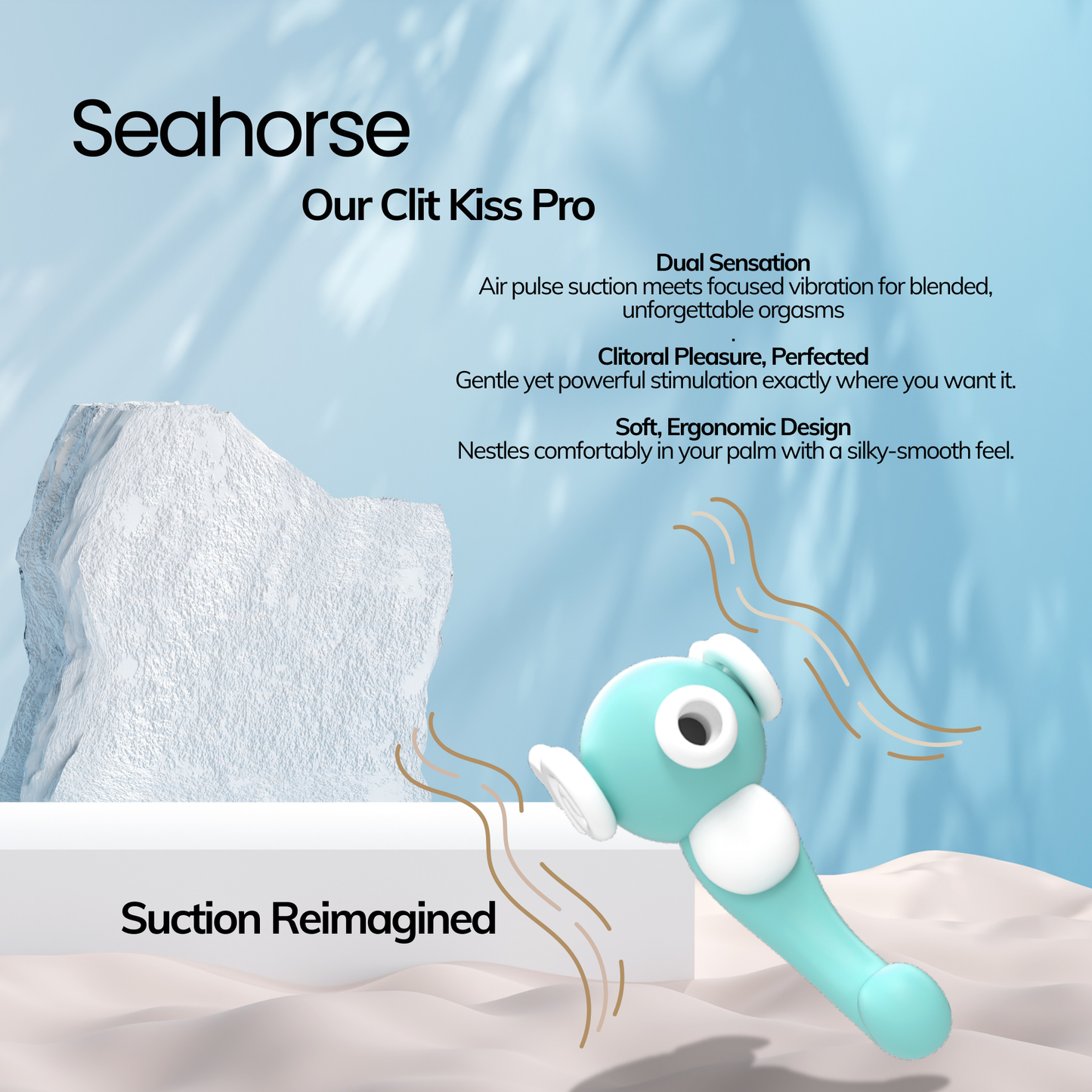 DIDO Seahorse Clitoral Sucking Stimulator – Waterproof & Rechargeable