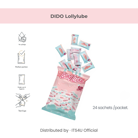LollyLube - Premium Water-Based Personal Lubricant (24-Sachet Box)