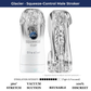 VIVO Glacier squeeze-control male stroker infographic featuring a front view, tight silicone cross-section, and a high 8 out of 10 stimulation intensity rating.