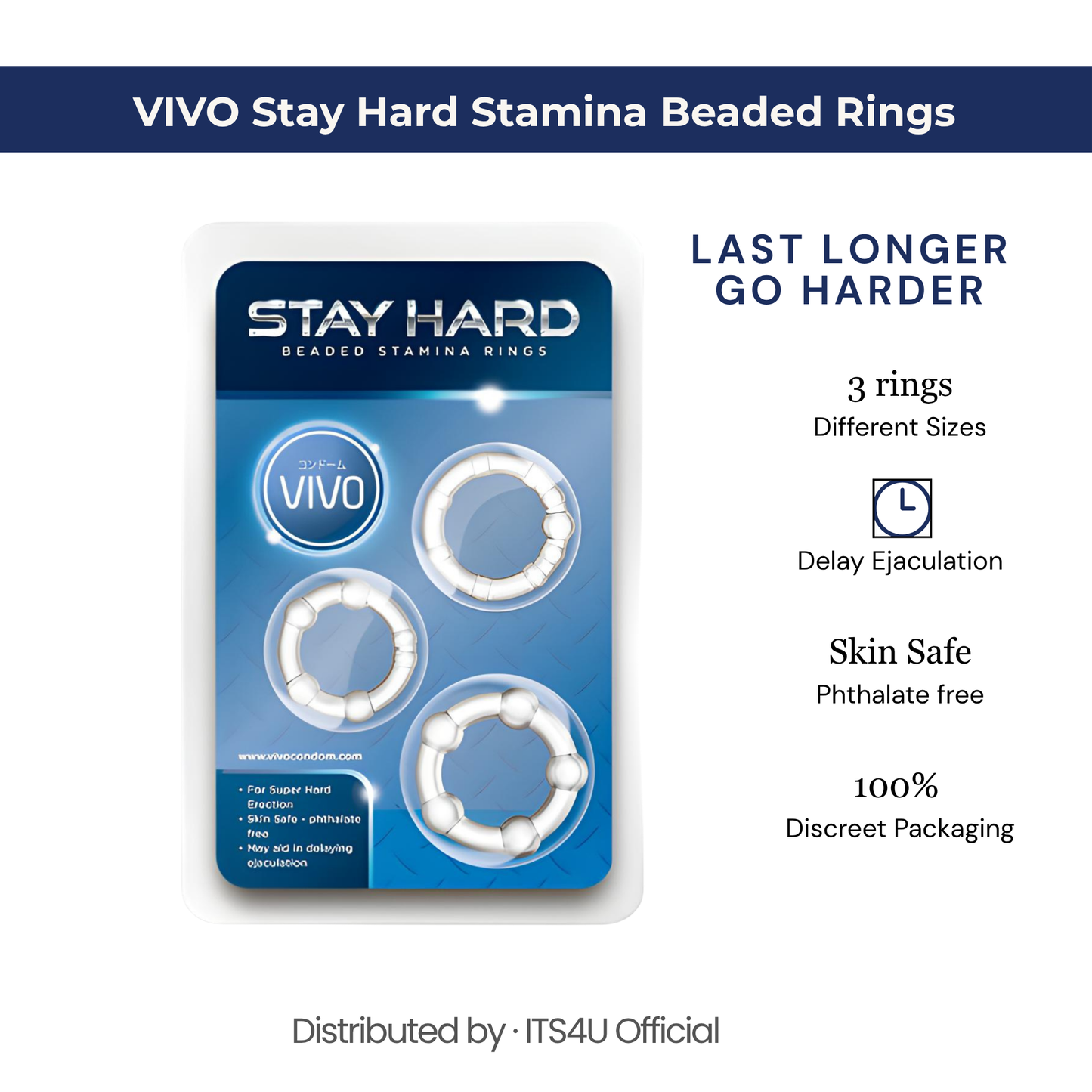 Stay Hard Beaded Stamina Rings