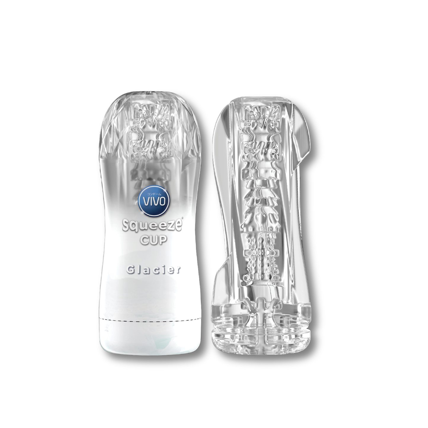 VIVO Glacier Masturbator – Reusable Male Pleasure Device with Bell-Shaped Chamber