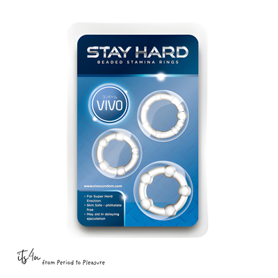 VIVO Stay Hard Beaded Rings